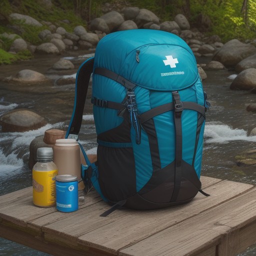 【夏の渓流釣り】備えておきたい救急セット | 森の中で役立つ必需品 をイメージした 夏、山、川、森、ハイキング の写真