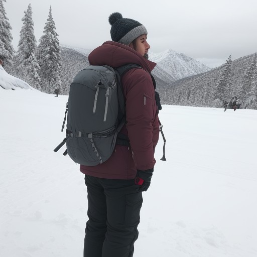 【スノーボードウェア】冬の山に映える色使い | コーディネートの組み合わせ をイメージした 冬、山、雪景色、雪景色 の写真