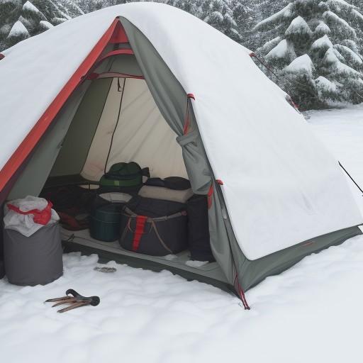 【キャンプギア】限られたスペースに収める収納術 | 整理整頓のコツと活用法 をイメージした 冬 の写真