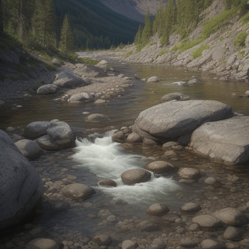 【渓流釣り】魚影が濃いポイント | 川の流れと地形の選び方 をイメージした 山、川 の写真