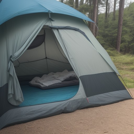 【キャンプ】テントの結露を防ぐ方法 | 朝の道具の乾かし方 をイメージした自然風景の写真