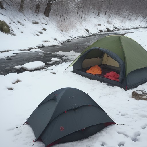 【低体温症】川での釣りで注意したい対策 | 体温を守る服装と装備 をイメージした 秋、川、冬 の写真