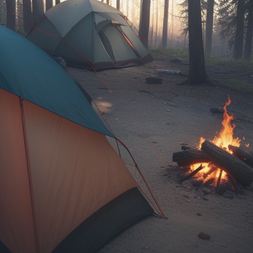 【キャンプバーナー】安全な使い方のコツ | 事故を防ぐ設置方法と注意点 をイメージした自然風景の写真