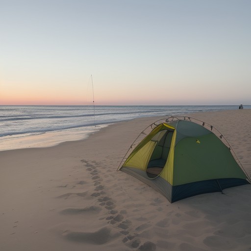【ヒラメ釣り】初心者が使う仕掛け | 砂浜での釣り方とコツ をイメージした自然風景の写真