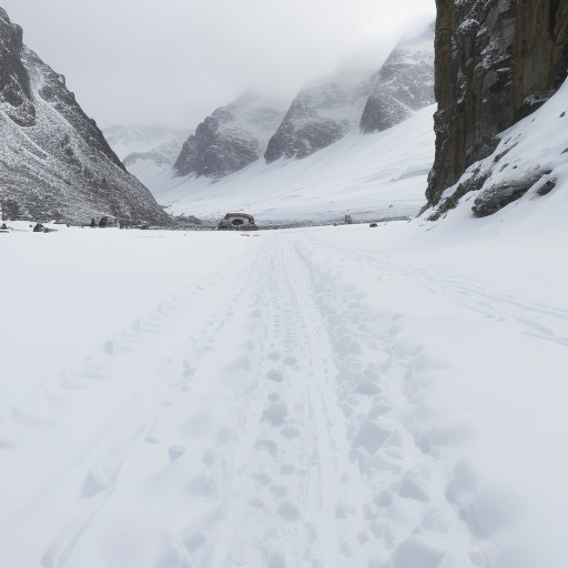 【登山スパイク】冬山で滑らない選び方 | 雪道歩行のポイント をイメージした 冬、雪景色、山、冬、ハイキング の写真