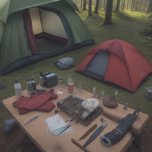 【キャンプ】ナイフの安全な扱い方 | 怪我を防ぐ基本の手順と保管方法 をイメージした自然風景の写真