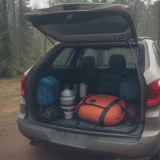 【ライフジャケット】コンパクトに畳む手順 | 車への積み込み方 をイメージした自然風景の写真