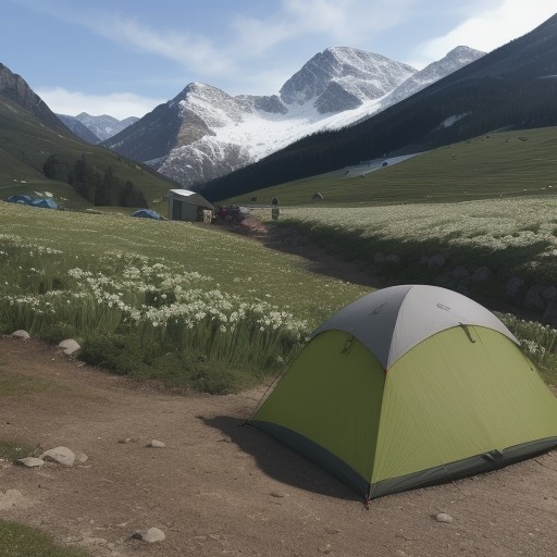 【ギョウジャニンニク】採取のタイミング | 山での見つけ方と注意点 をイメージした 春、松林、山 の写真