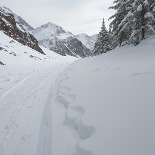 【雪崩】登山の危険を知らせるサイン | 前兆の見極め方と対策 をイメージした 冬、雪景色、山、雪景色、雪景色 の写真