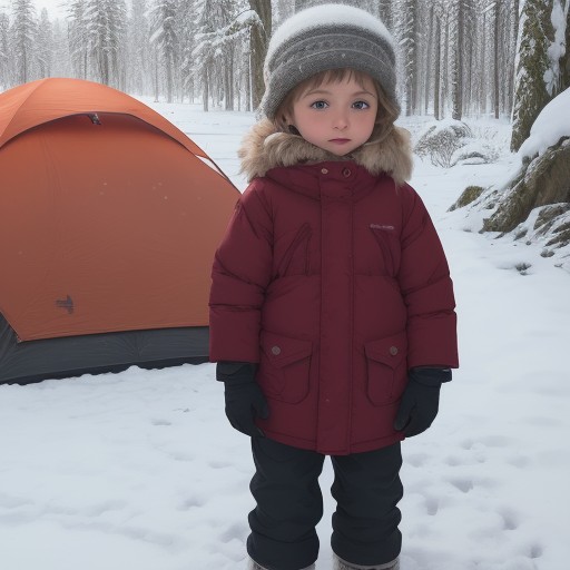 【防寒着】子供向けの冬服選び | 雪山で役立つ服装のポイント をイメージした 冬、雪景色 の写真