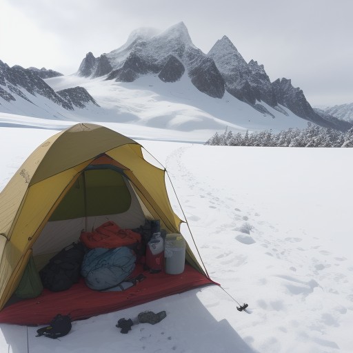 【登山】早朝の気温予測 | 服装選びと準備のポイント をイメージした 山、冬、登山道 の写真