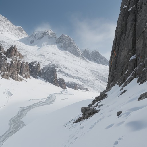 【登山】風向きの判断方法 | 山頂での安全な行動とルート選び をイメージした 山 の写真