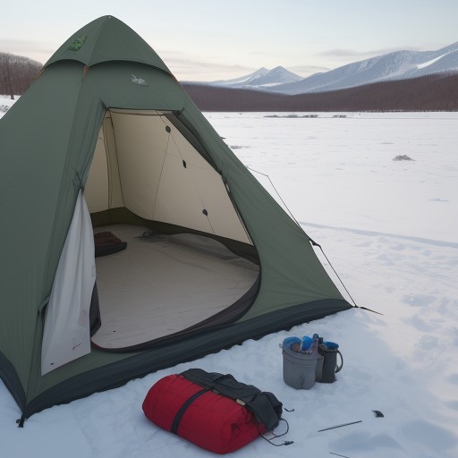 【氷上釣り】初心者が覚える基本の釣り方 | 冬の湖で魚を釣る手順 をイメージした 冬、湖 の写真
