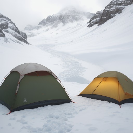 【登山】気温低下への備え | 服装と持ち物の選び方 をイメージした 冬、山、登山道 の写真