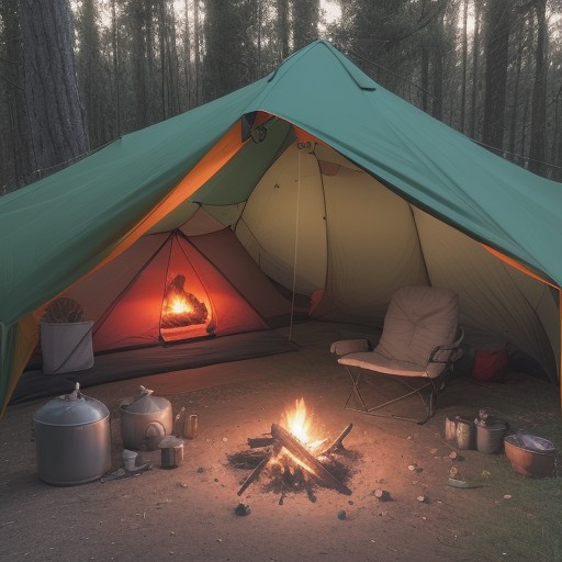 【キャンプ】スキルを高める練習方法 | 初心者が意識したい道具の使い方 をイメージした自然風景の写真