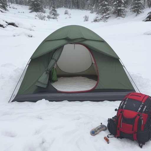 【登山用マット】穴あきの修理方法 | 道具を長く使うための手順 をイメージした 冬、山 の写真