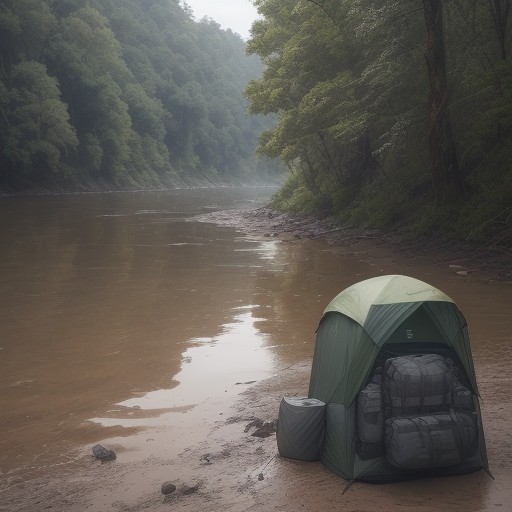 【川の増水】水位が戻るタイミング | 釣行再開の判断基準 をイメージした 川、川 の写真