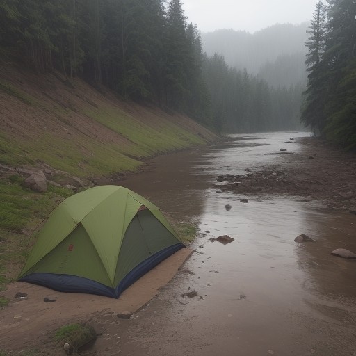 【川の増水】危険な予兆の見分け方 | キャンプや釣りの安全対策 をイメージした 川、川 の写真