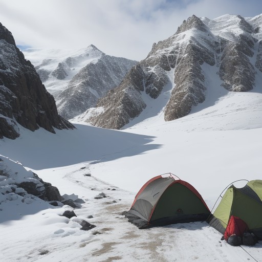 【登山用ストック】先端の交換方法 | 状況に合わせた選び方 をイメージした 雪景色、山、冬 の写真