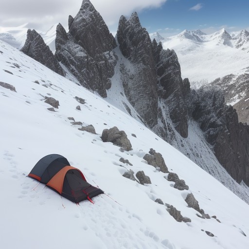 【登山スパイク】雪山で使う種類 | 用途に合わせた選び方 をイメージした 雪景色、山、冬、ハイキング、雪景色 の写真