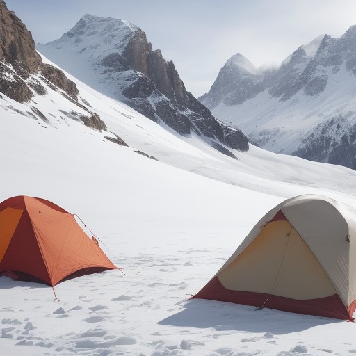 【登山】稜線の体感温度 | 計算方法と服装の選び方 をイメージした 冬、山 の写真