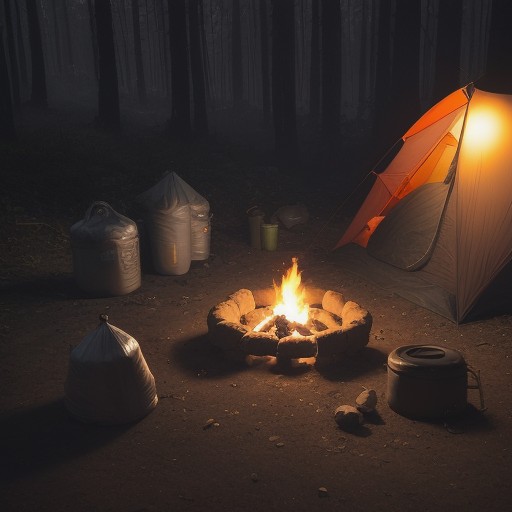 【キャンプ】炭の扱い方 | 火の始末と注意点について をイメージした自然風景の写真