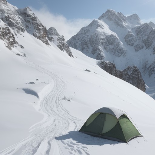 【雪崩】冬山の登山ルート選び | リスクを減らす回避策と注意点 をイメージした 冬、雪景色、山、冬、雪景色 の写真