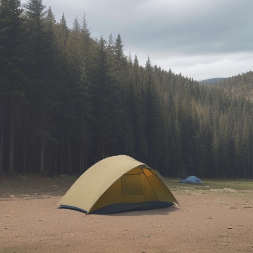 【テント】強風で倒れないための対策 | キャンプでの設営ポイント をイメージした自然風景の写真