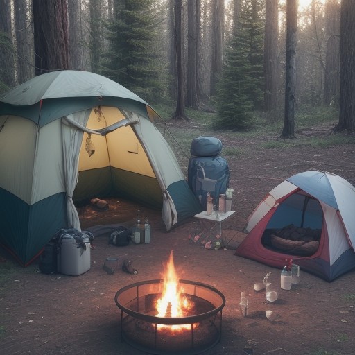 【火傷】キャンプでの応急処置 | 正しい対処法と持ち物リスト をイメージした自然風景の写真