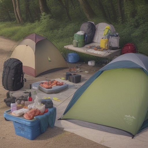 【川釣り】虫除けの準備 | 夏の河原で使うアイテム をイメージした 夏、川、川 の写真