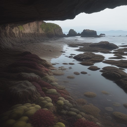 【岩礁】潮だまりで生き物を探すコツ | 安全に歩くための注意点 をイメージした自然風景の写真