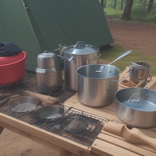 【キャンプ料理】片付けの手間を減らす方法 | おすすめの道具と手順 をイメージした自然風景の写真