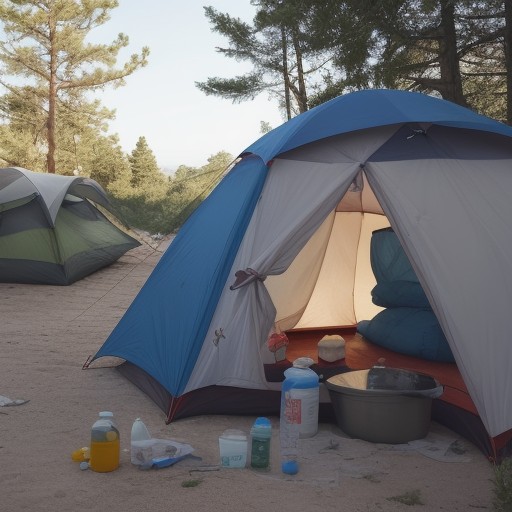 【食中毒】キャンプでの体調不良の見分け方 | 対処法と予防策 をイメージした自然風景の写真