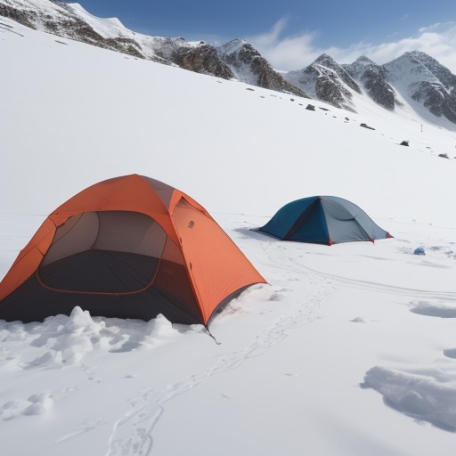 【登山】稜線の低温症リスク | 対策と装備の選び方 をイメージした 冬、山、稜線、冬、登山道 の写真