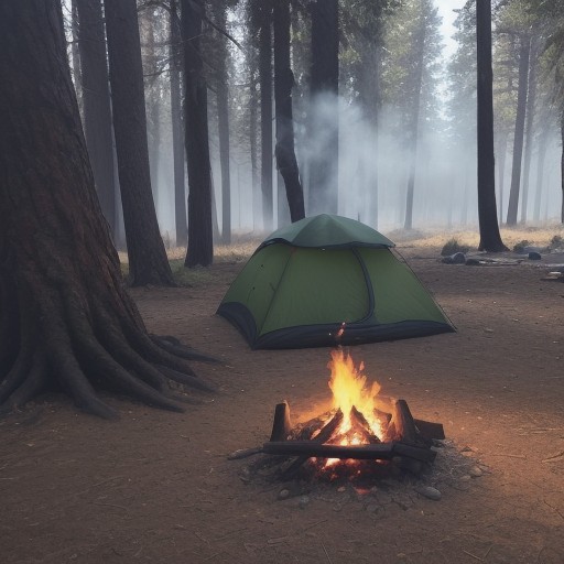 【キャンプ】焚き火の延焼防止策 | 地面を守るシートの選び方と使い方 をイメージした自然風景の写真