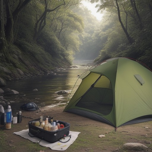 【虫除け】川での釣りに使う塗り薬 | 効果と選び方について をイメージした 夏、川 の写真