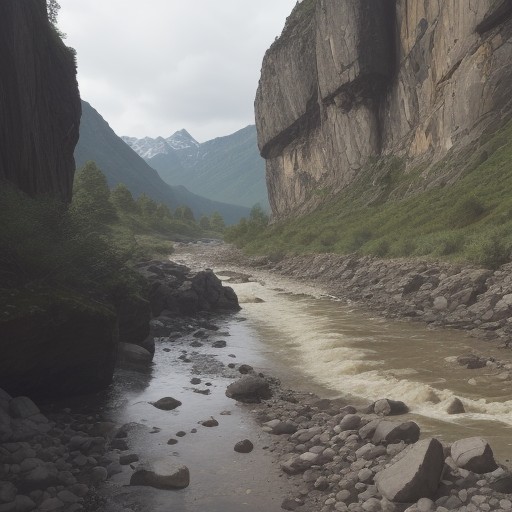 【急流】川の危険箇所を見分ける方法 | 安全なルート選びのポイント をイメージした 川 の写真