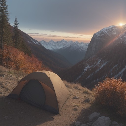 【秋登山】初心者向けの山選び | 紅葉のルートと準備について をイメージした 秋、秋、山、山、夕日、登山道 の写真