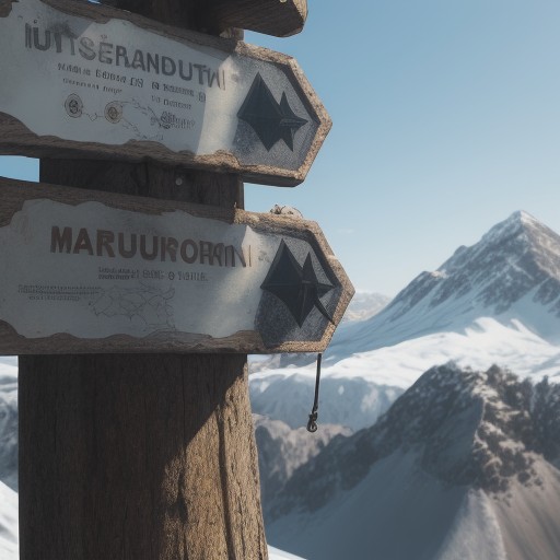 【登山道】迷わないための歩き方 | 道標の確認とルート選び をイメージした 山 の写真