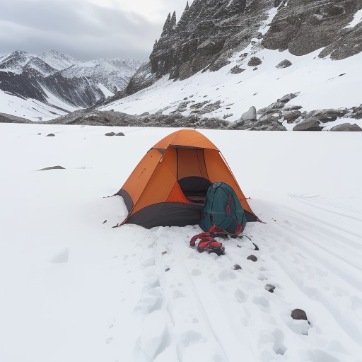 【残雪期登山】必要な装備リスト | 雪山歩きの準備と持ち物 をイメージした 雪景色、雪景色、春、山、ハイキング の写真