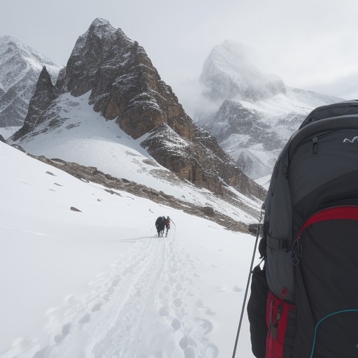 【雪山】安全に歩くためのコツ | 足元の運び方と注意点 をイメージした 雪景色、山、雪景色、雪景色、山 の写真