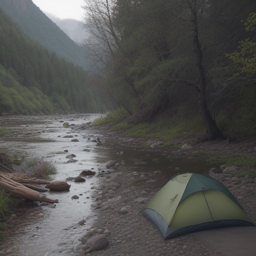 【川】降雨後の増水状況 | 安全な釣りポイントの選び方 をイメージした 川、川 の写真
