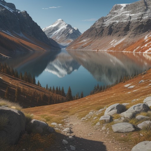 【ゼリコ】観察ポイントを巡る | 山の中にある湖での体験記 をイメージした 春、秋、秋、湖、松林 の写真