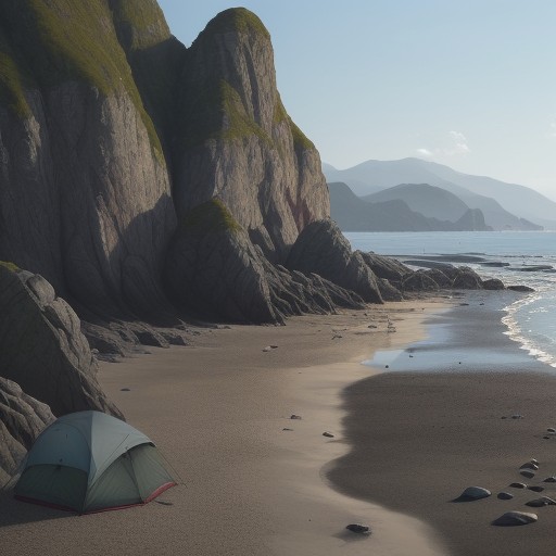 【潮止まり】海のタイミング | 干潮時に歩く海岸線 をイメージした自然風景の写真