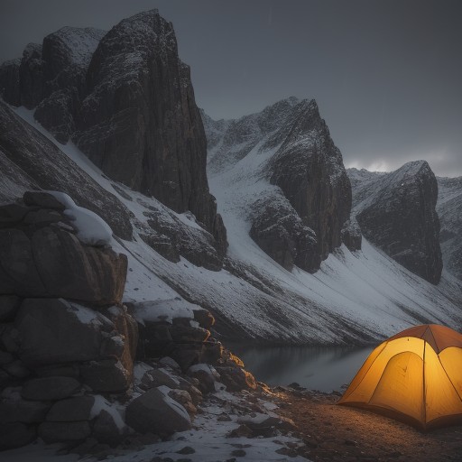 【ヘッドランプ】防水モデルの選び方 | 雨の日の登山で使う注意点 をイメージした 山 の写真
