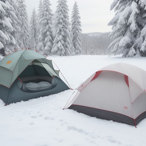 【スノーキャンプ】初心者が揃えたい道具 | 冬のキャンプ場での準備と選び方 をイメージした 冬、雪景色、雪景色 の写真