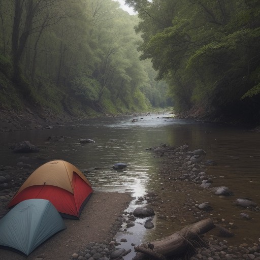 【川の増水】安全に釣りができるまでの回復期間 | 状況の見極め方 をイメージした 川 の写真