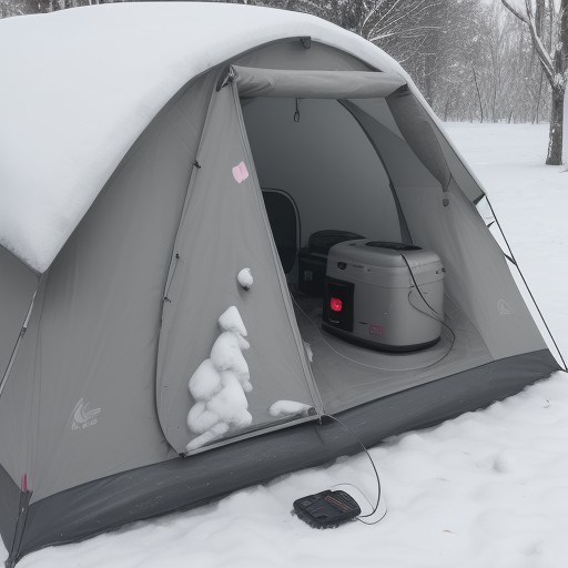 【ポータブル電源】車中泊に合う容量の選び方 | 実際の使用量と目安 をイメージした 冬 の写真