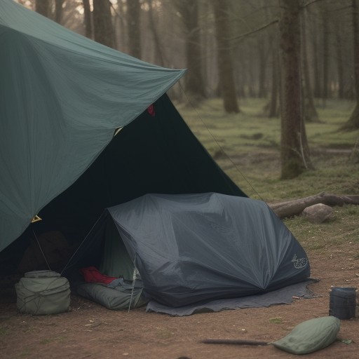 【ブッシュクラフト】タープの張り方を解説 | 自然の中で設営するコツ をイメージした自然風景の写真