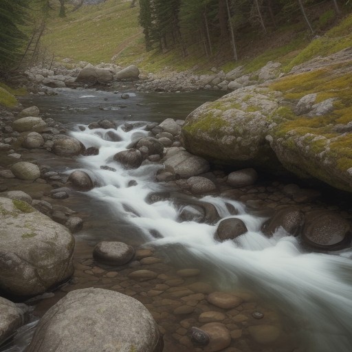 【渓流釣り】魚追いで狙うポイント | 山奥の川での実釣記録 をイメージした 山、川 の写真